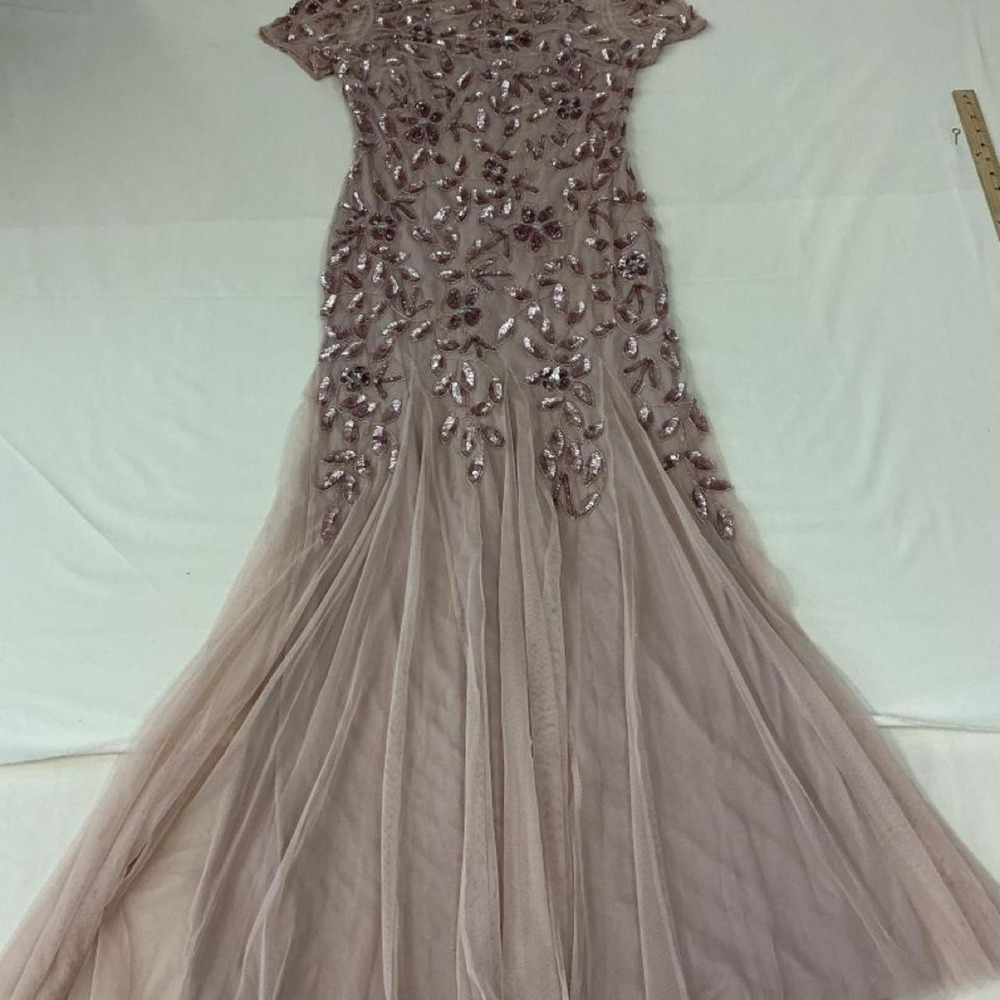 Elegant blush pink evening gown